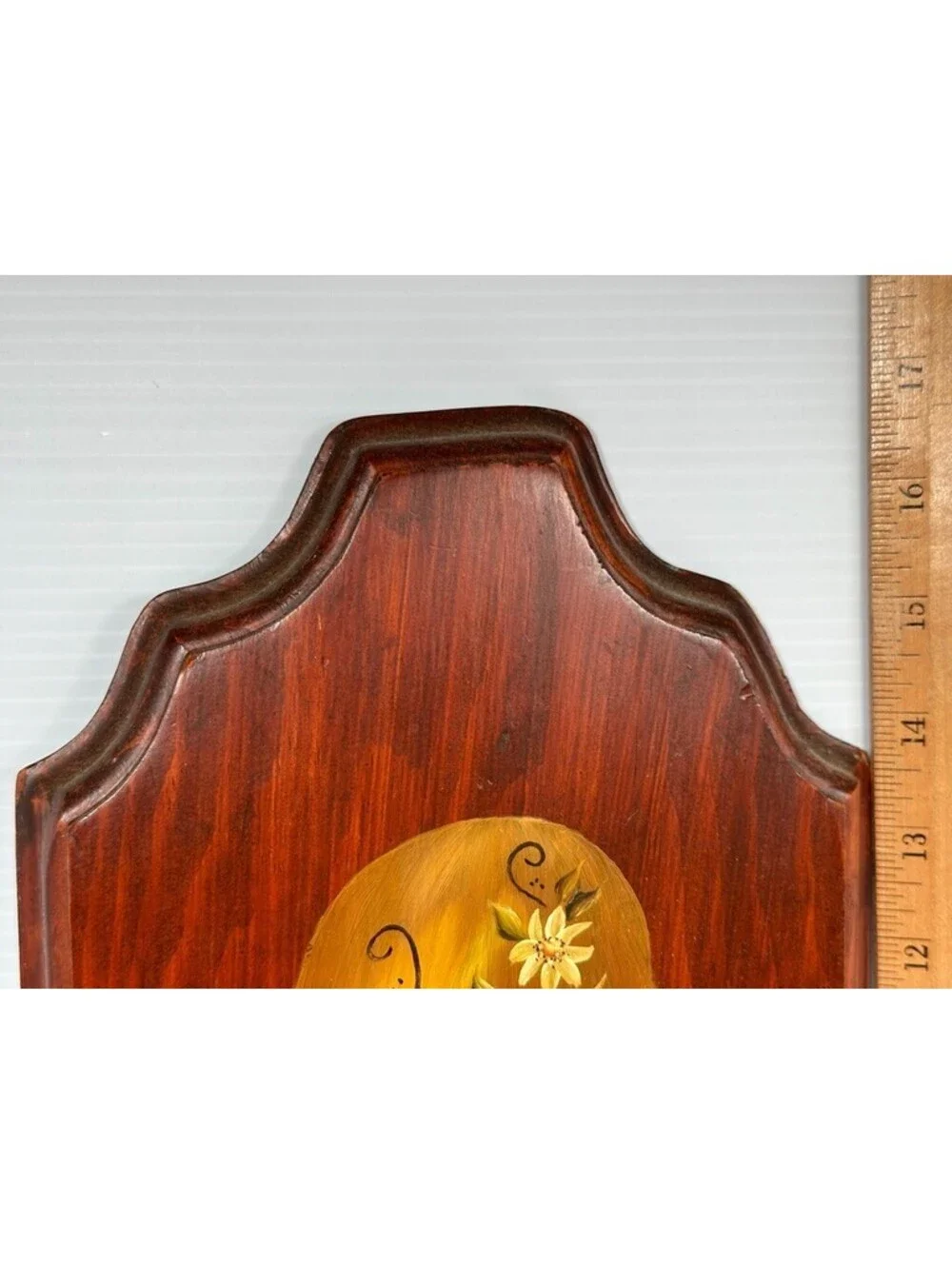 Vintage Wood Wall Art Ladybug Mushrooms Hanging hand panted Snail Floral Fall